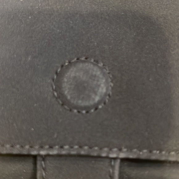 Hobo crossbody bag in black with silver tone hardware, 9 x 6.5 - Picture 9 of 11